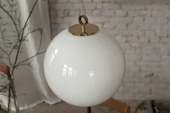 Hängelampe White Ball mit Ring D 35 cm