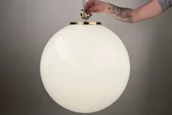 Hängelampe White Ball mit Ring D30