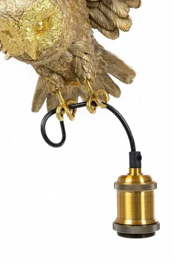Hängeleuchte Eule gold