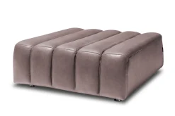 Hocker Bella Leder braun B 105 cm