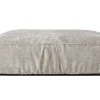 Hocker Marta Samtstoff beige groß