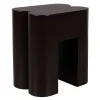 Hocker Shape Metall dunkelbraun