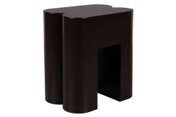 Hocker Shape Metall dunkelbraun