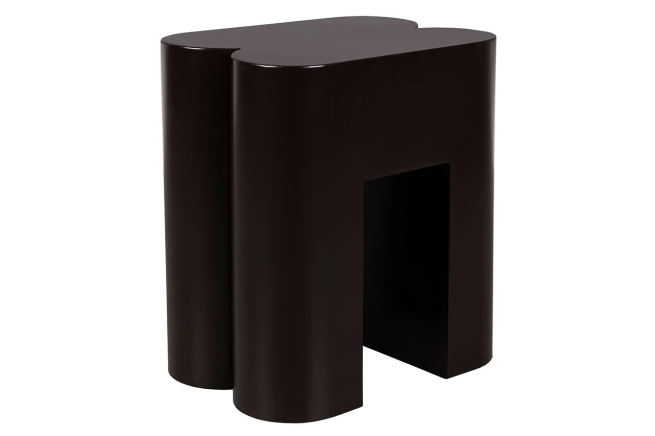 Hocker Shape Metall dunkelbraun