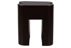 Hocker Shape Metall dunkelbraun