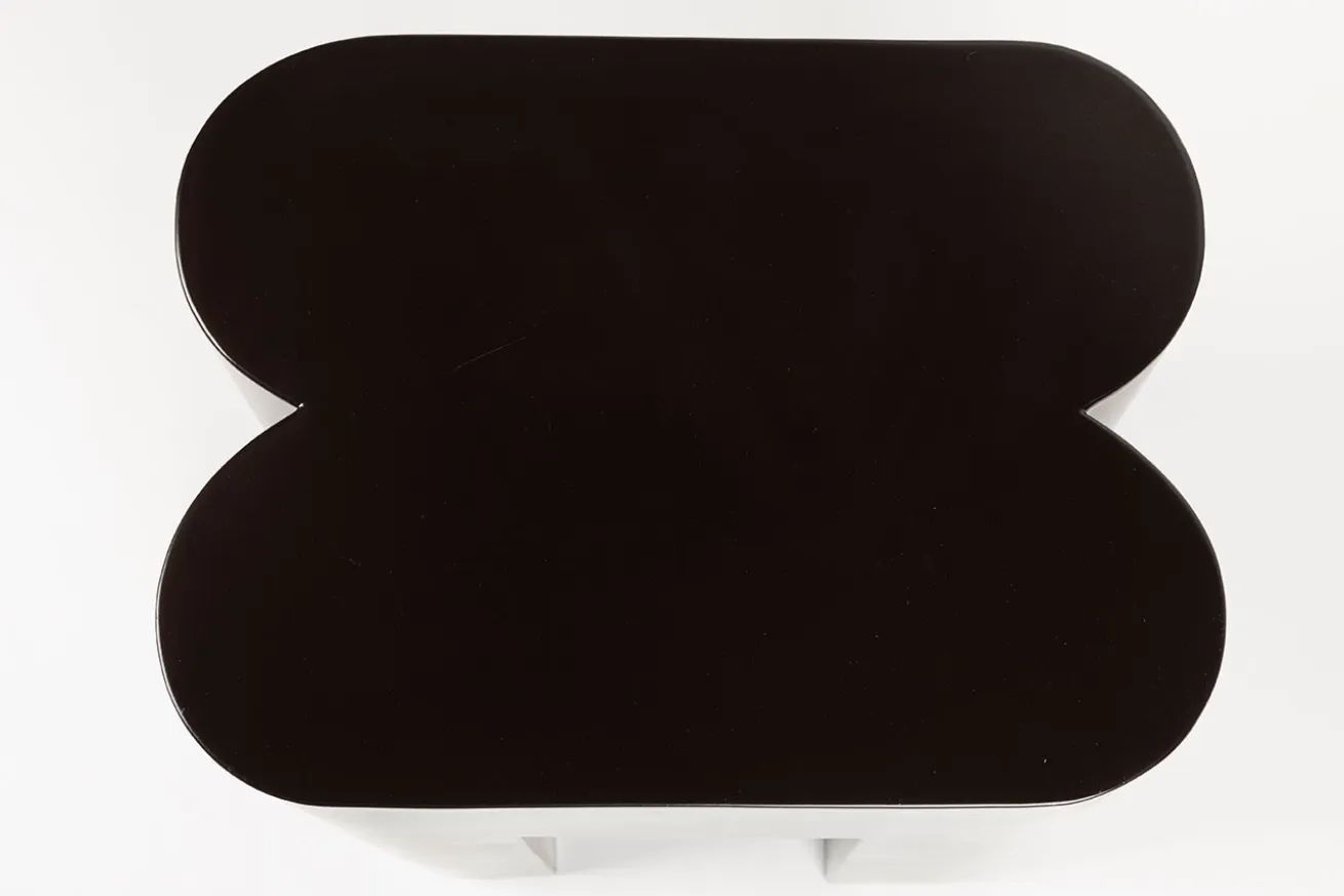 Hocker Shape Metall dunkelbraun