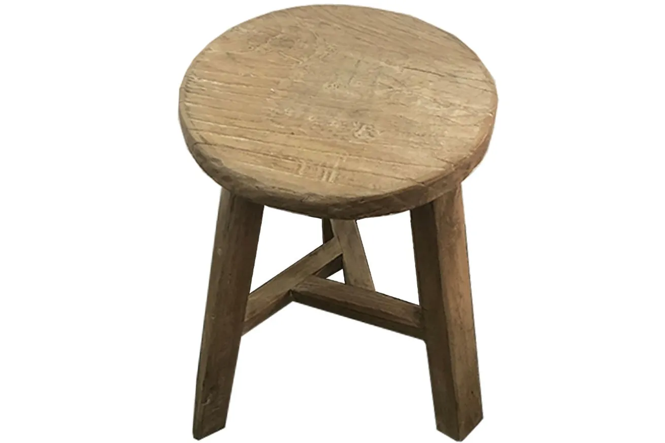 Hocker Vintage natur