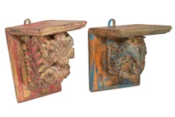 Holzornament Vintage bunt