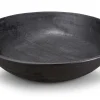 Holzschale schwarz groß