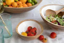 Holzschale weiß XL D 44,5 cm