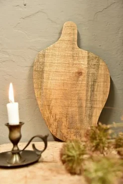 Holzschneidebrett mit Griff