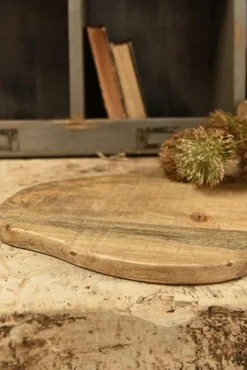 Holzschneidebrett mit Griff