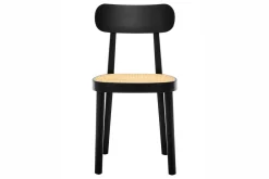 Holzstuhl mit Rattan P 118 schwarz