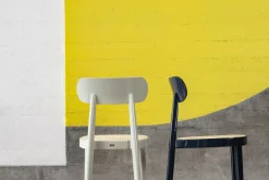 Holzstuhl mit Rattan P 118 schwarz