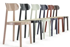 Holzstuhl mit Rattan P 118 schwarz