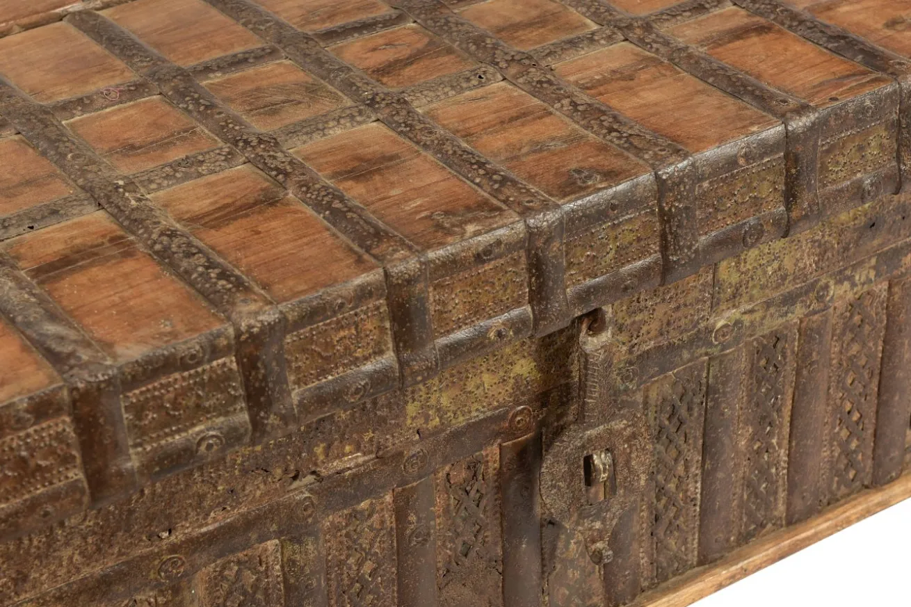 Holztruhe Vintage natur