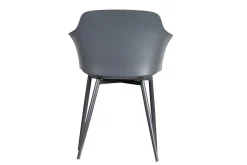 italienischer Designchair Blanchet mit Armlehne dunkelgrau