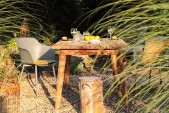 italienischer Designchair Blanchet mit Armlehne dunkelgrau