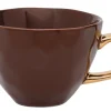 Kaffeetasse Porzellan braun