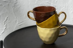 Kaffeetasse Porzellan braun