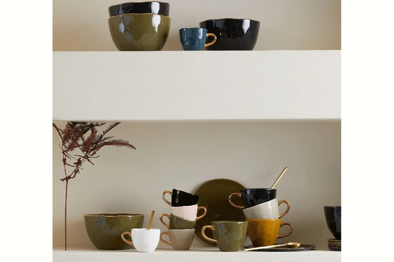Kaffeetasse Porzellan grün
