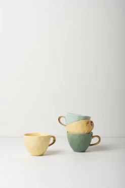 Kaffeetasse Porzellan jadegrün