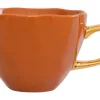 Kaffeetasse Porzellan orange