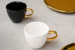 Kaffeetasse Porzellan schwarz