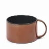 Kaffeetasse Terres de Reves dunkelblau rot