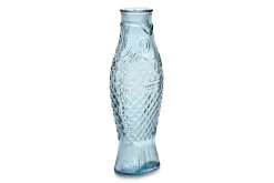 Karaffe Fish & Fish Glas blau H 29 cm