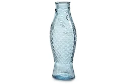 Karaffe Fish & Fish Glas blau H 29 cm