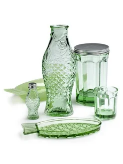 Karaffe Fish & Fish Glas grün H 29 cm
