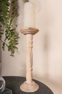 Kerzenständer Holz natur
