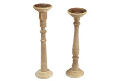 Kerzenständer Holz natur