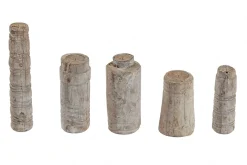 Kerzenständer Holz Vintage natur