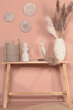 Kerzenständer Massivholz weiß