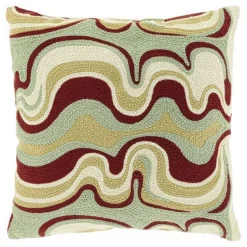 Kissen Benni rot grün 45*45 cm