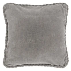 Kissen Carmen Samt hellgrau 45*45 cm