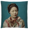 Kissen Geisha petrol 45 x 45 cm