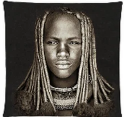 Kissen Himba Girl Namibia 45 x 45 cm