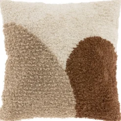 Kissen Luzy braun weiss 45*45 cm