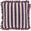 Kissen Tessi gestreift lila weiss45*45 cm