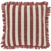 Kissen Tessi gestreift marsala 45*45 cm