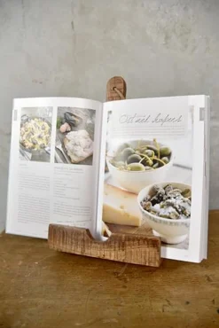 Kochbuchhalter Vintage Holz