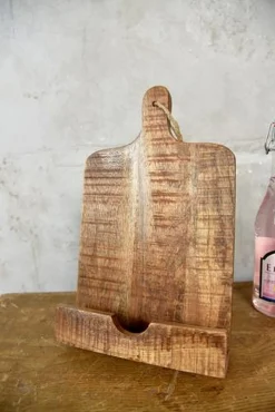 Kochbuchhalter Vintage Holz