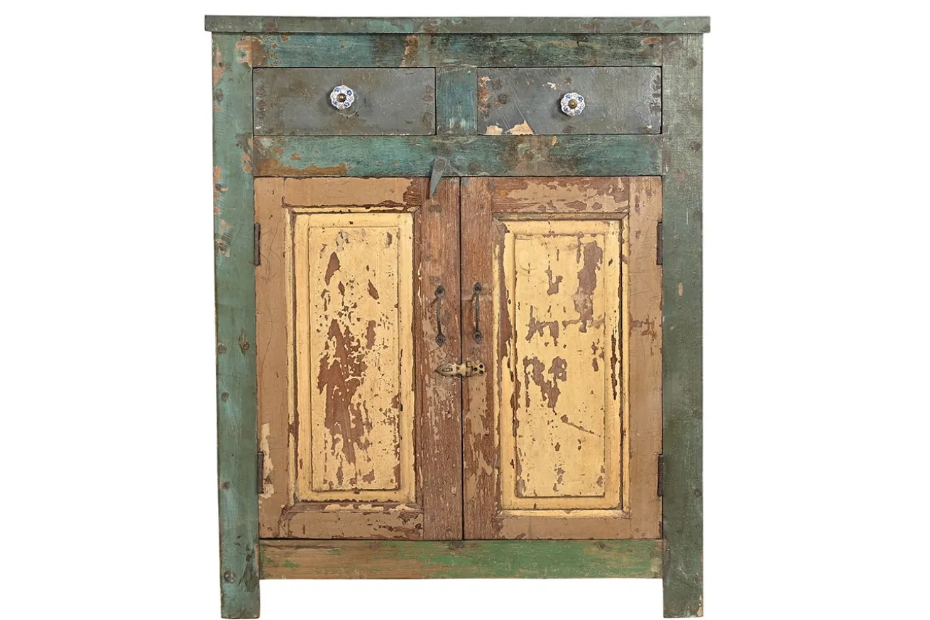 Kommode Vintage petrol beige