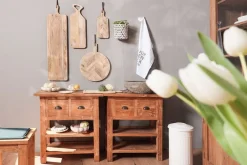 Konsolentisch Loft Teakholz B 75 cm