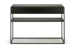 Konsolentisch Monolith Eiche schwarz B 122 cm