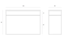Konsolentisch Stone Marmor B 120 cm