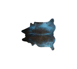 Kuhfell schwarz blau ca 3-4 qm